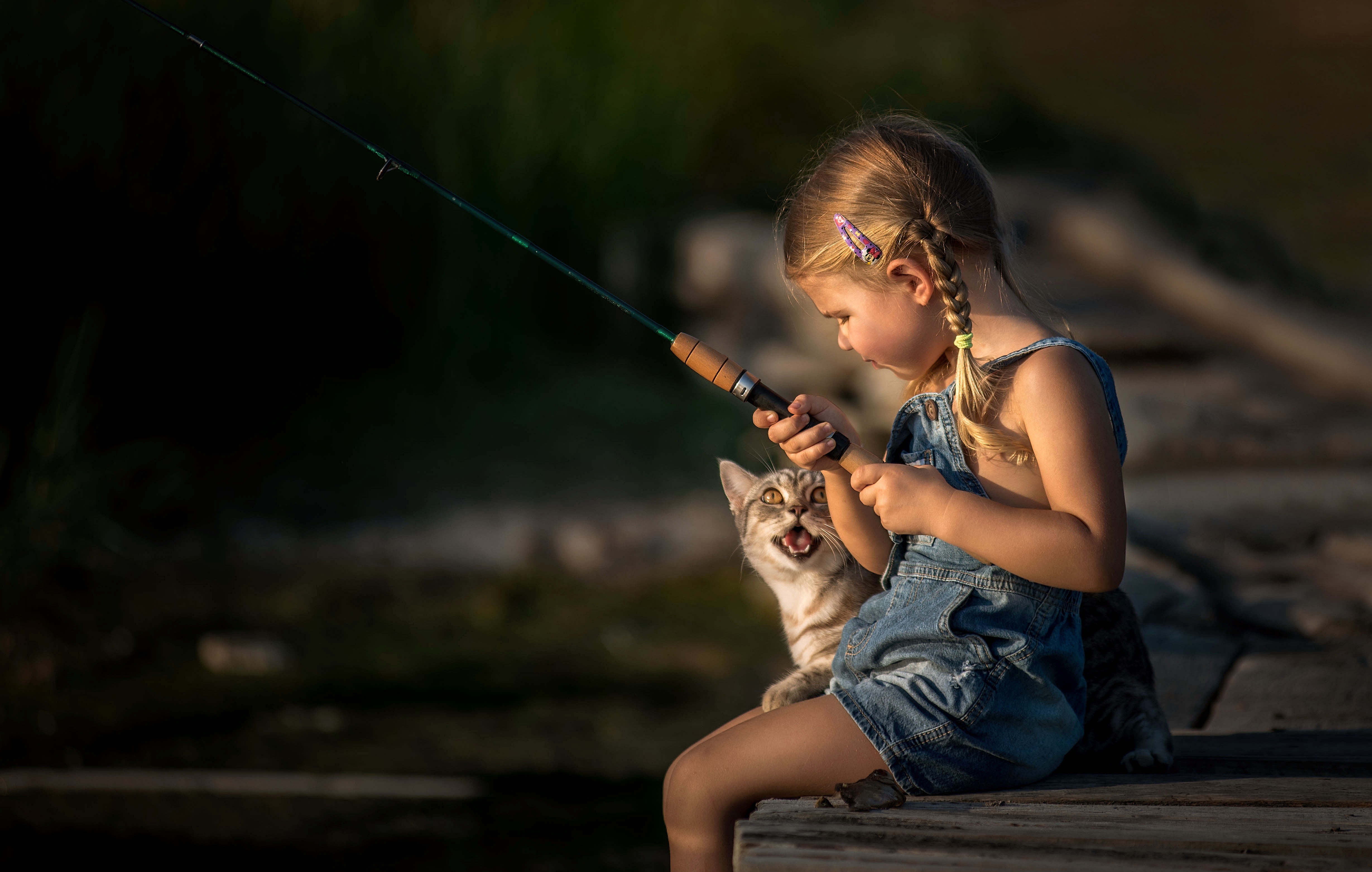Девочки на рыбалке