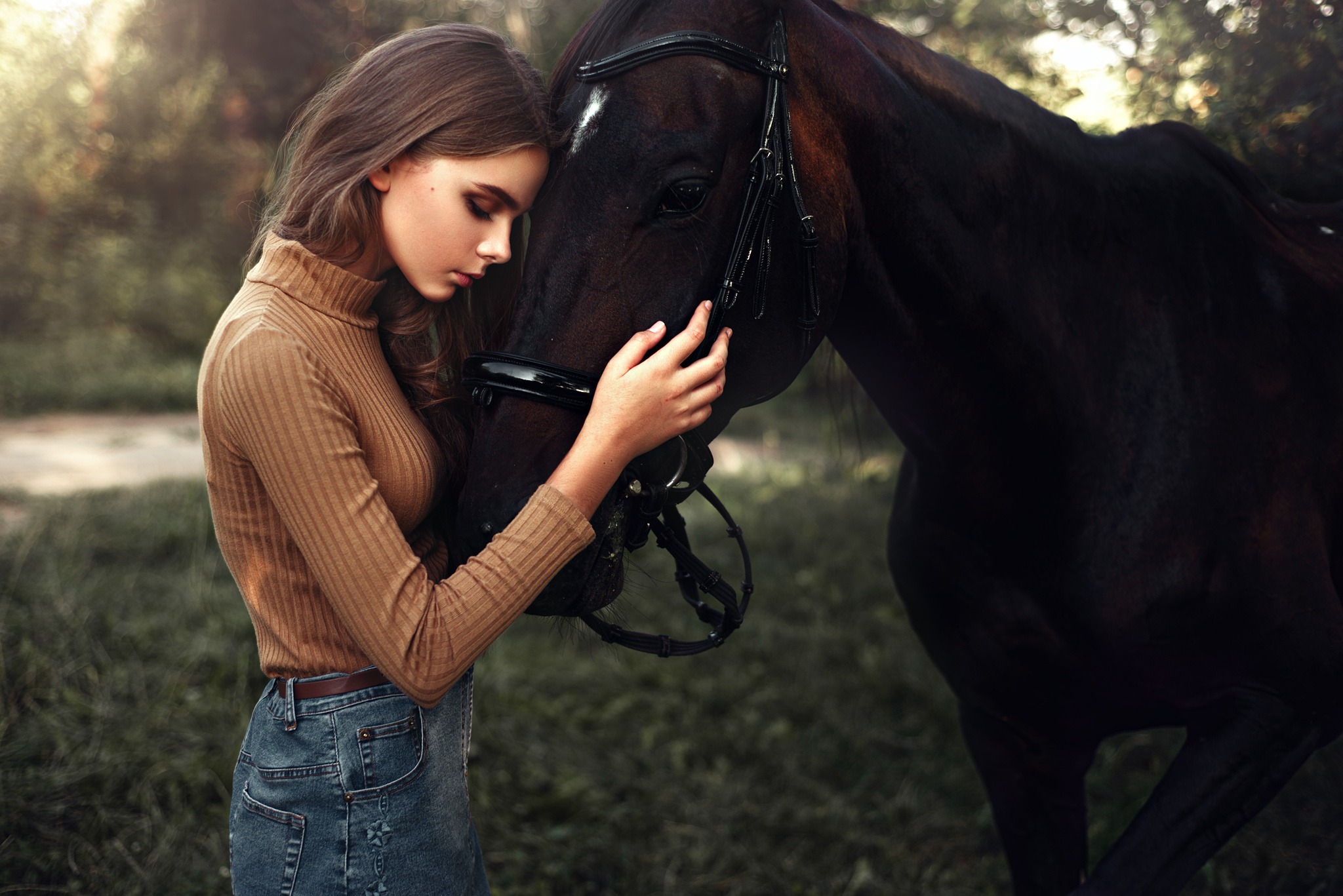Девушка с лошадью фотосессия