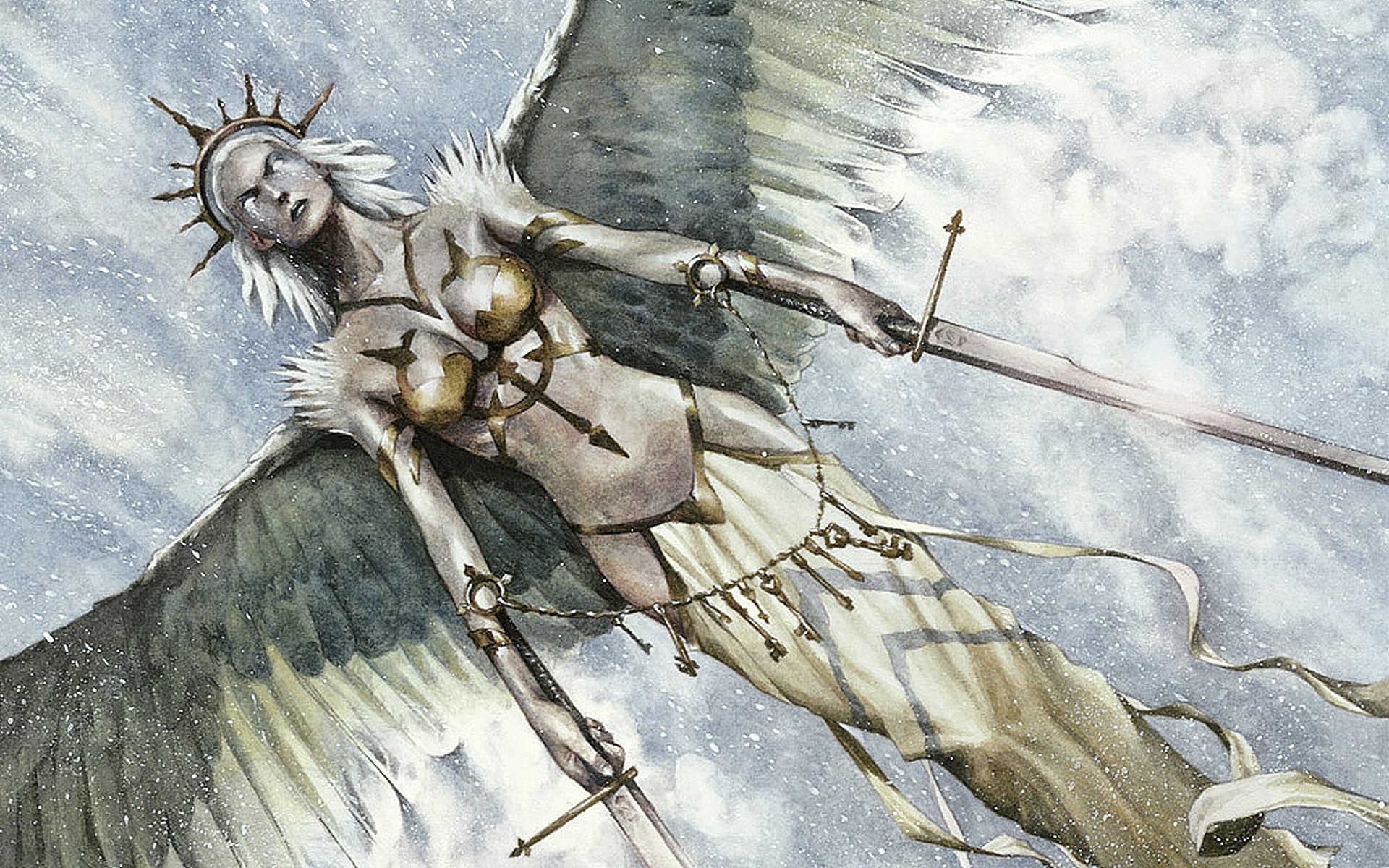 Valkyries art. Валькирия. Ангел живопись. Валькирия акварель. Девушка Валькирия.