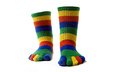 цвета, полоски, разноцветные, ноги, пальцы, носки, тёплые