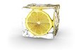 минимализм, лимон, ice cube