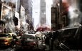 люди, город, нью-йорк, машины, прототип, хаос, вирус, эпидемия