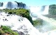панорама, радуга, водопады игуасу