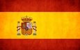 желтый, красный, флаг, испания, испании