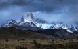 облака, горы, аргентина