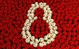 праздник, 8 марта, женский день, розы красные, розы белые