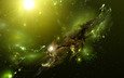 вселенная, зеленая, the ov3rmind nebula