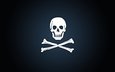 фон, кости, пиратская эмблема