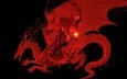 дракон, красный, dragon age origins, dungeons & dragons, d & d