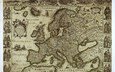 карта, европа