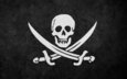 череп, пираты, пиратский флаг, корсары, черный флаг, пиратка