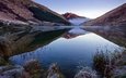 озеро, отражение, новая зеландия, куинстаун
