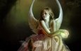 девушка, крылья, ангел, эльф, sue marino - the reading