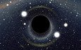 космос, звезды, черная дыра