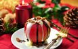 новый год, яблоко, шоколад, десерт, winter split, snack, яблочный десерт