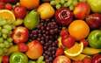 виноград, фрукты, яблоки, апельсины, клубника, ягоды, груши
