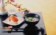 палочки, суши, креветка, японская кухня, суп