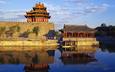 вода, домики, япония, китай, архитектура, пекин, запретный город, пагоды, дворец императора