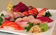 еда, рыба, суши, роллы, морепродукты, деликатес