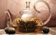 чай, чайник, связанный чай, элитный сорт зеленого чая, "моли мэй жэнь", шарик с цветком жасмина", жасминовый чай