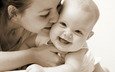 радость, любовь, счастье, мама, малыш, младенец, новорожденный