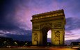 париж, триумфальная арка, франция