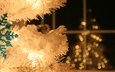 новый год, елка, украшения, зима, подсветка, праздник, боке