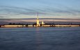 река, закат, санкт-петербург, петропавловская крепость, нева