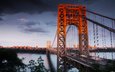мост, город, красота, нью-йорк