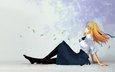 девушка, fate stay night, volosy, сабля, veterok