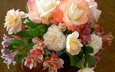 цветы, розы, ваза, лилии, belye, rozy, nezhnye, alye, композиция, букеты