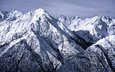 горы, снег, природа, зима, вершины, альпы