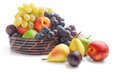 виноград, фрукты, яблоки, корзинка, груши, сливы, нектарин