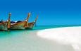 пляж, лодки, таиланд, тропики