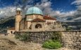 храм, остров, монастырь, черногория, monasterio de san jorge в черногории, monasterio de san jorge