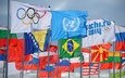 olympiade, flaggen, sotschi 2014, die olympischen spiele, länder des teilnehmers