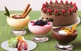крем для торта, мороженое, сладкое, торт, десерт, глазурь, шоколадный, панна-котта