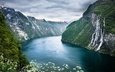 горы, полевые цветы, фьорды, дикие цветы, норвегии, fjord, рек, норвежский