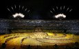 футбол, стадион, бразилия, чемпионат мира, fireworks at the stadium world cup in brazil, маракана