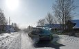 снег, зима, деревня, объект 268