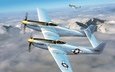 самолеты, p-51, f-82