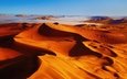 туман, песок, пустыня, бархан, красивый пустынный пейзаж, дюна