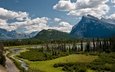 канада, провинция альберта, национальный парк банф, vermillion lake