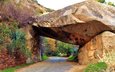 дорога, скалы, камни, сша, тоннель, sequoia national park, национальный парк секвойя