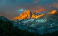 горы, рассвет, eastern sierra, ка­ли­фор­нийс­кая