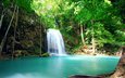 природа, лес, водопад, тайланд, тропики, джунгли, паттайя, водопад эраван