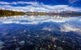 озеро, горы, отражение, сша, вайоминг, национальный парк