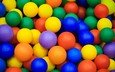 разноцветные, шарики, мячики