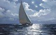 рисунок, море, корабль, живопись, художник-маринист, james brereton