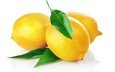 фрукты, зеленые, белый фон, листики, лимоны, цитрусы